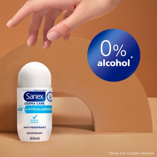 Sanex Derma Care Hypoallergenic 48-Hour Antiperspirant Roll-On Deodorant