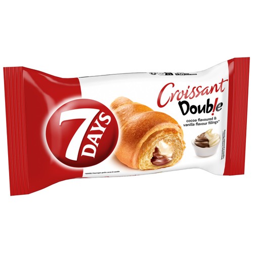 7 Days Double Max Croissant with Cocoa and Vanilla
