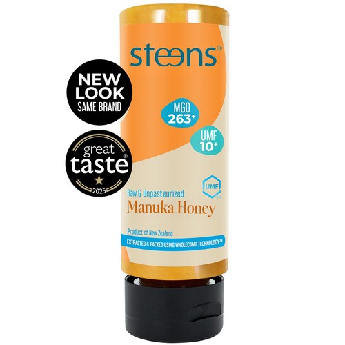 Steens MGO263 (UMF10) Manuka Honey SQUEEZY