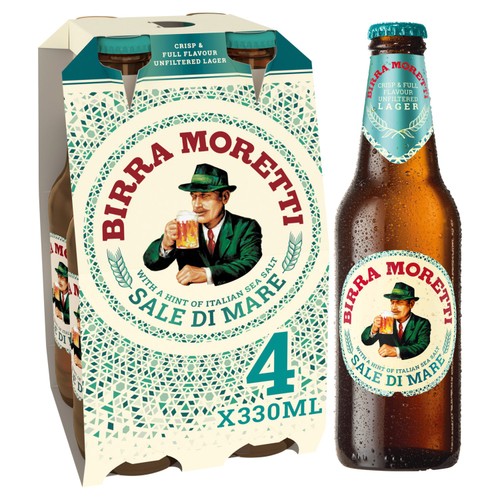 Birra Moretti Sale Di Mare Unfiltered Lager Beer Bottle