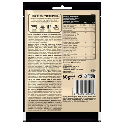 Jack Links Original Biltong