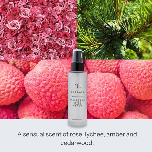 FUL Hyaluronic Acid Hair Serum Anti-Frizz for Dry or Curly Hair