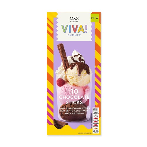 M&S 10 Chocolate Sticks