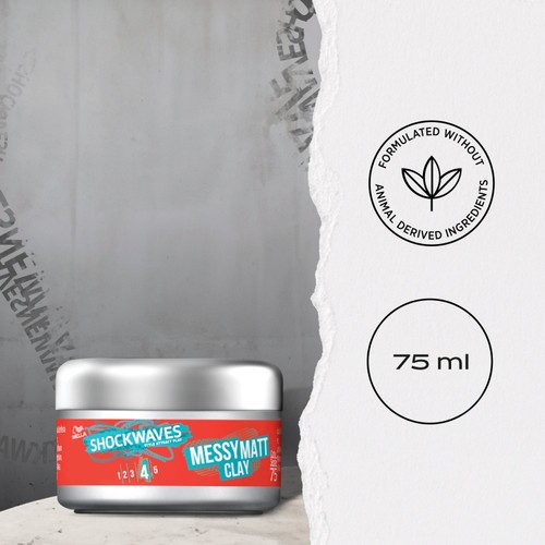 Wella Shockwaves Messy Matte Clay