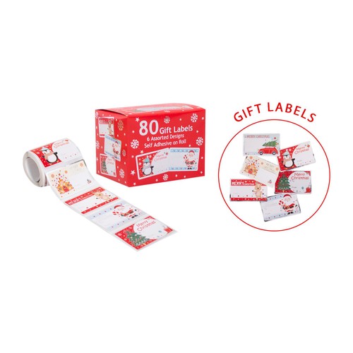 Assorted Designs Christmas Gift Labels