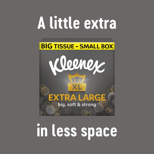 Kleenex Extra Large Tissues Compact Box 