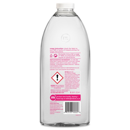 Method Antibacterial All Purpose Cleaner Refill Rhubarb - Ocado