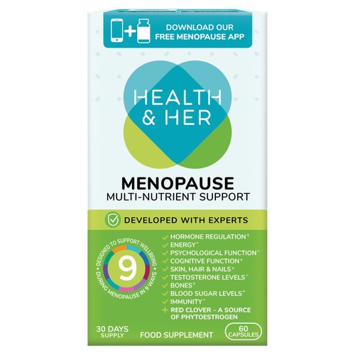 Health & Her Menopause Multi-nutrient Support Supplement Capsules 