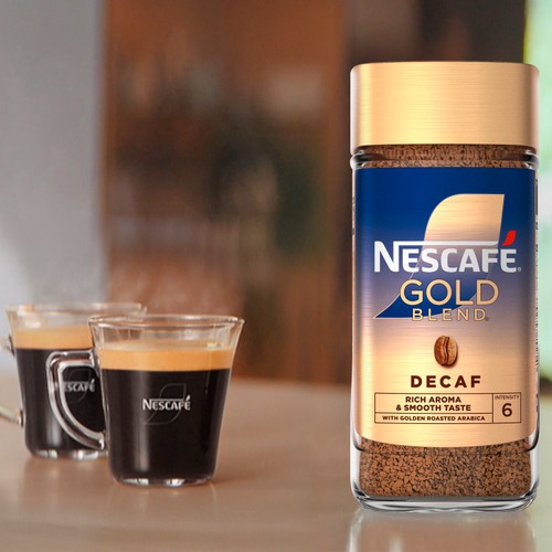 Nescafe Gold Blend Decaf Freeze Dried Instant Coffee