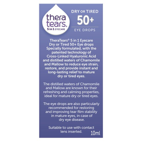 TheraTears 5 in 1 Dry or Tired 50+ Eyes Eye Drops