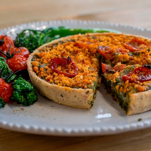 Higgidy Marinated Tomato, Broccoli & Spinach Vegan Quiche
