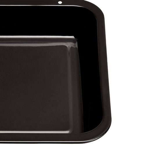 M&S 3 Pack Vitreous Enamel Roaster Set, One Size, Silver