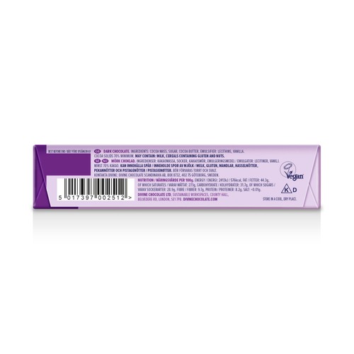Divine 70% Dark Chocolate Bar