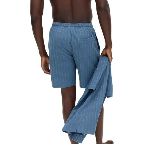 M&S Mens M&S Cotton Rich Jersey Loungewear Shorts 'L Chambray