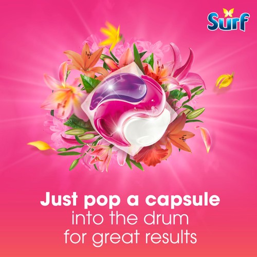 Surf Tropical Lily 3 in 1  Laundry Washing Detergent Capsules 15 Washes