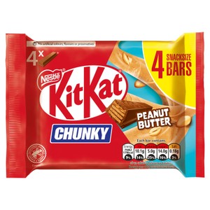 KitKat Chunky Snacksize Milk Chocolate Bar 9 Pack Multipack 288g