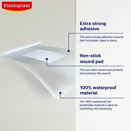 Elastoplast Waterproof Wound Pad Dressing XL