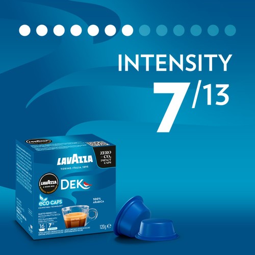 Lavazza A Modo Mio Compostable Dek Cremoso Coffee Capsules