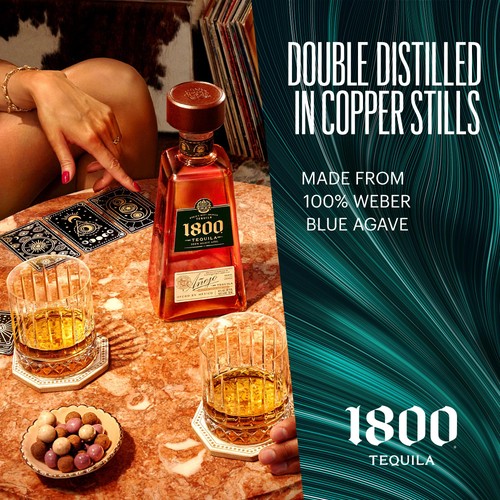 1800 Anejo Tequila 100% Blue Agave, Aged in Oak Barrels