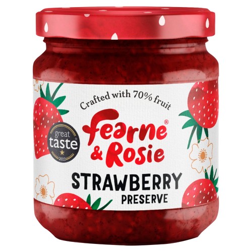 Fearne & Rosie Strawberry Jam 70% Fruit