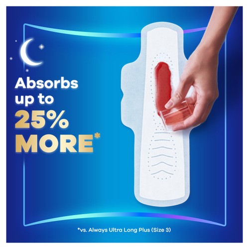 Always Sanitary Towels Infinity Night (Size 3) Wings