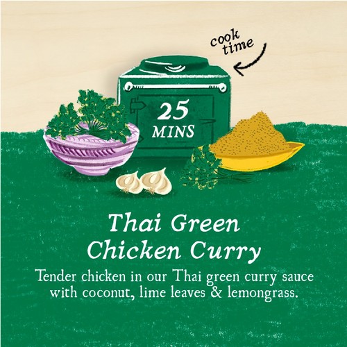 Charlie Bigham's Thai Green Chicken Curry & Fragrant Rice for 2