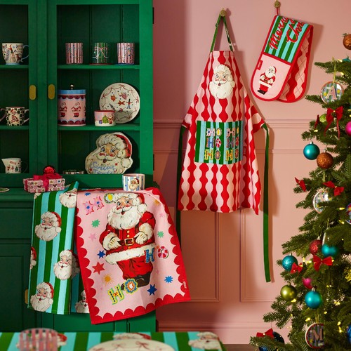 Eleanor Bowmer Santa Double Oven Glove