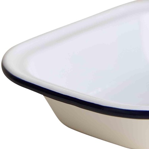 M&S Enamel 24cm Pie Dish, Dark Blue