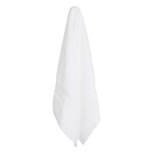 M&S Super Soft Antibacterial Cotton, Bath Towel, White