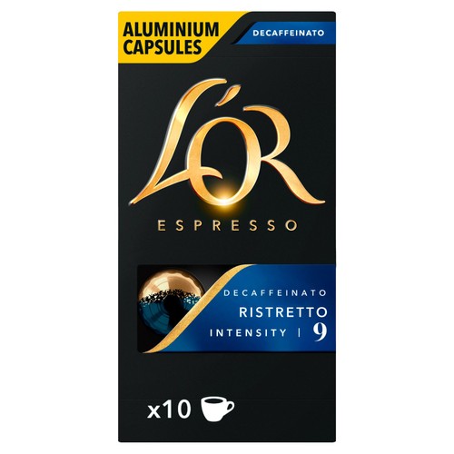 L'OR Ristretto Decaf Coffee Pods x10 Intensity 9
