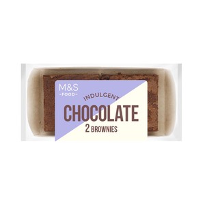 M&S 2 Indulgent Chocolate Brownies