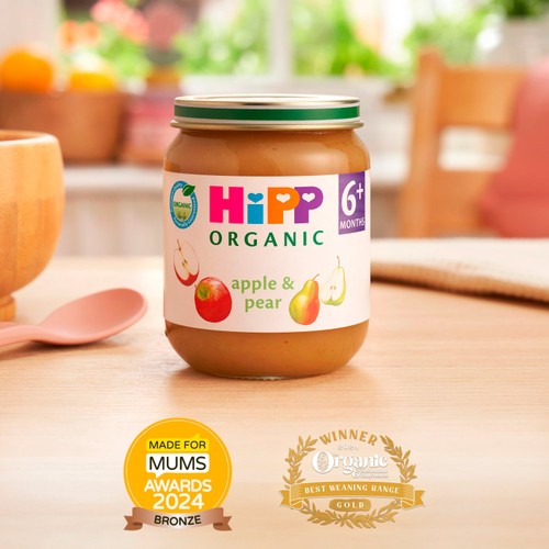 HiPP Organic Apple & Pear Baby Food Jar 6+ Months