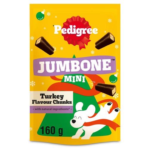 Pedigree Christmas Jumbone Small Dog Treats with Turkey Flavour