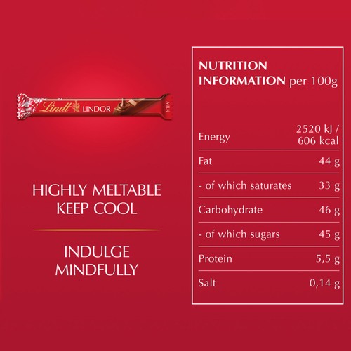 Lindt Lindor Milk Chocolate Bars
