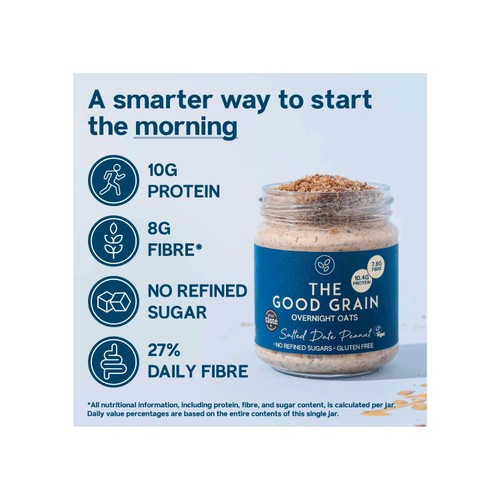 The Good Grain Overnight Oats Salted Date Peanut