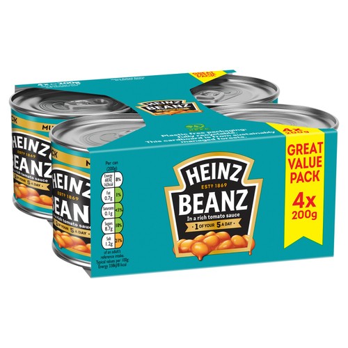 Heinz Baked Beans in Tomato Sauce