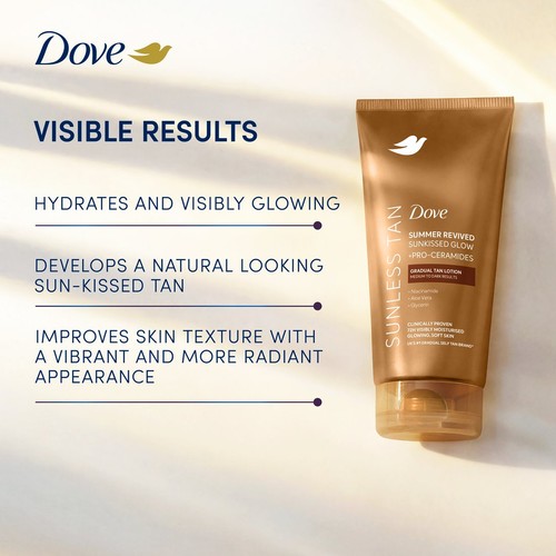 Dove Dermaspa Summer Revived Medium-Dark Self-Tan for Face & Body