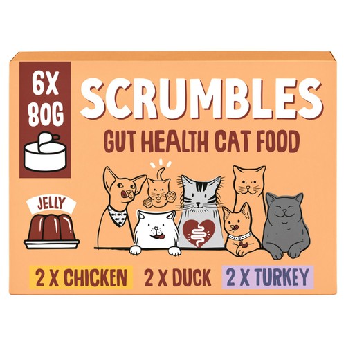 Scrumbles Wet Cat Jelly Meat Variety Pack