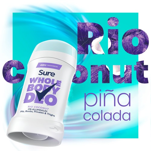 Sure Women Rio Coconut 48h Whole Body Deodorant Odour Control Stick