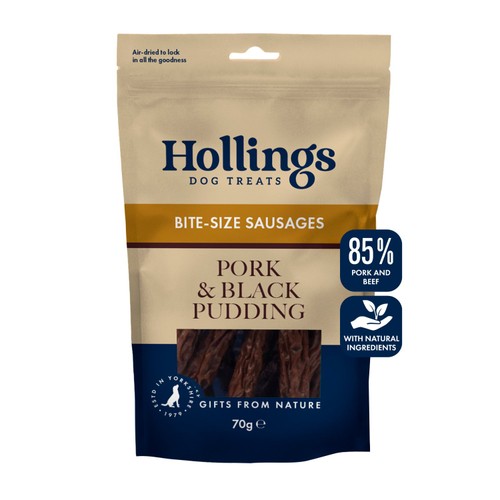 Hollings Bite-Size Gourmet Sausages Pork & Black Pudding