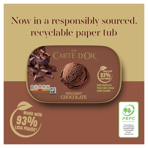 Carte D'Or Indulgent Chocolate Ice Cream Tub 900ml