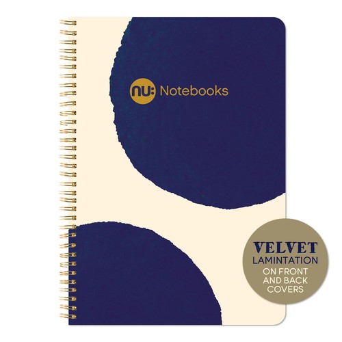 NU Ink Dots A5 Notebook Cream & Navy