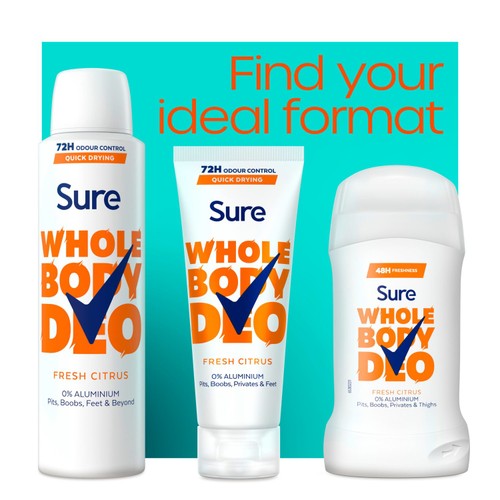 Sure Women Whole Body Fresh Citrus Deodorant