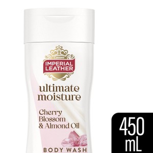 IMPERIAL LEATHER ULTIMATE MOISTURE CHERRY BLOSSOM & ALMOND OIL BODY WASH 450 ML