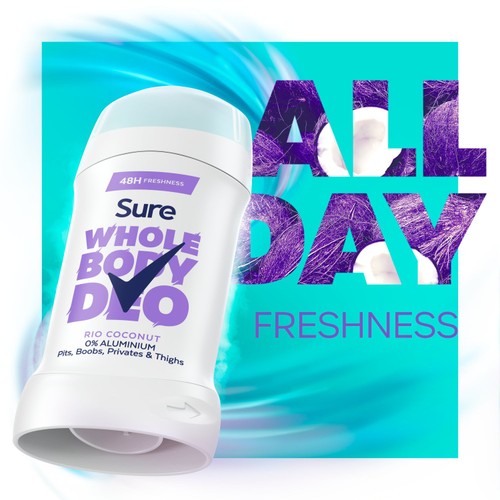 Sure Women Rio Coconut 48h Whole Body Deodorant Odour Control Stick