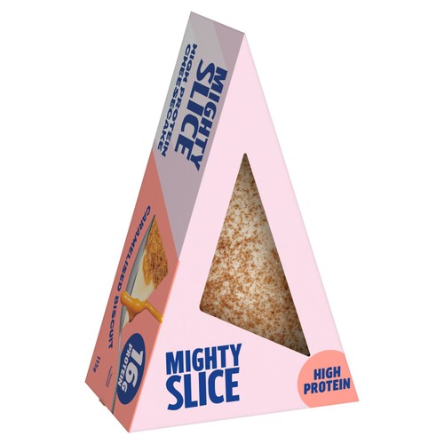Mighty Slice High Protein Caramelised Biscuit Cheesecake Slice