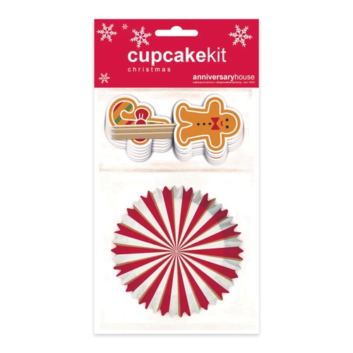 Gingerbread Swirl Cupcake Kit Poly - Bag