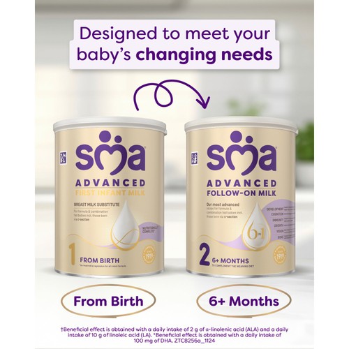 SMA Advanced First Infant Baby Milk Powder Formula From Birth 800g