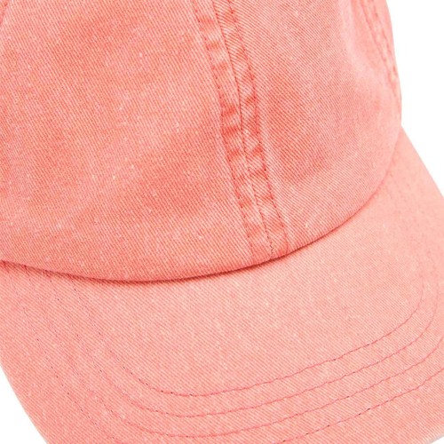 M&S Unisex Pure Cotton Baseball Cap, 6-13 Y, Coral