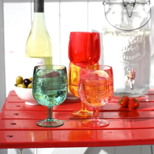 Summerhouse Strawberries & Cream Stacking Wine Glass Picnic Set